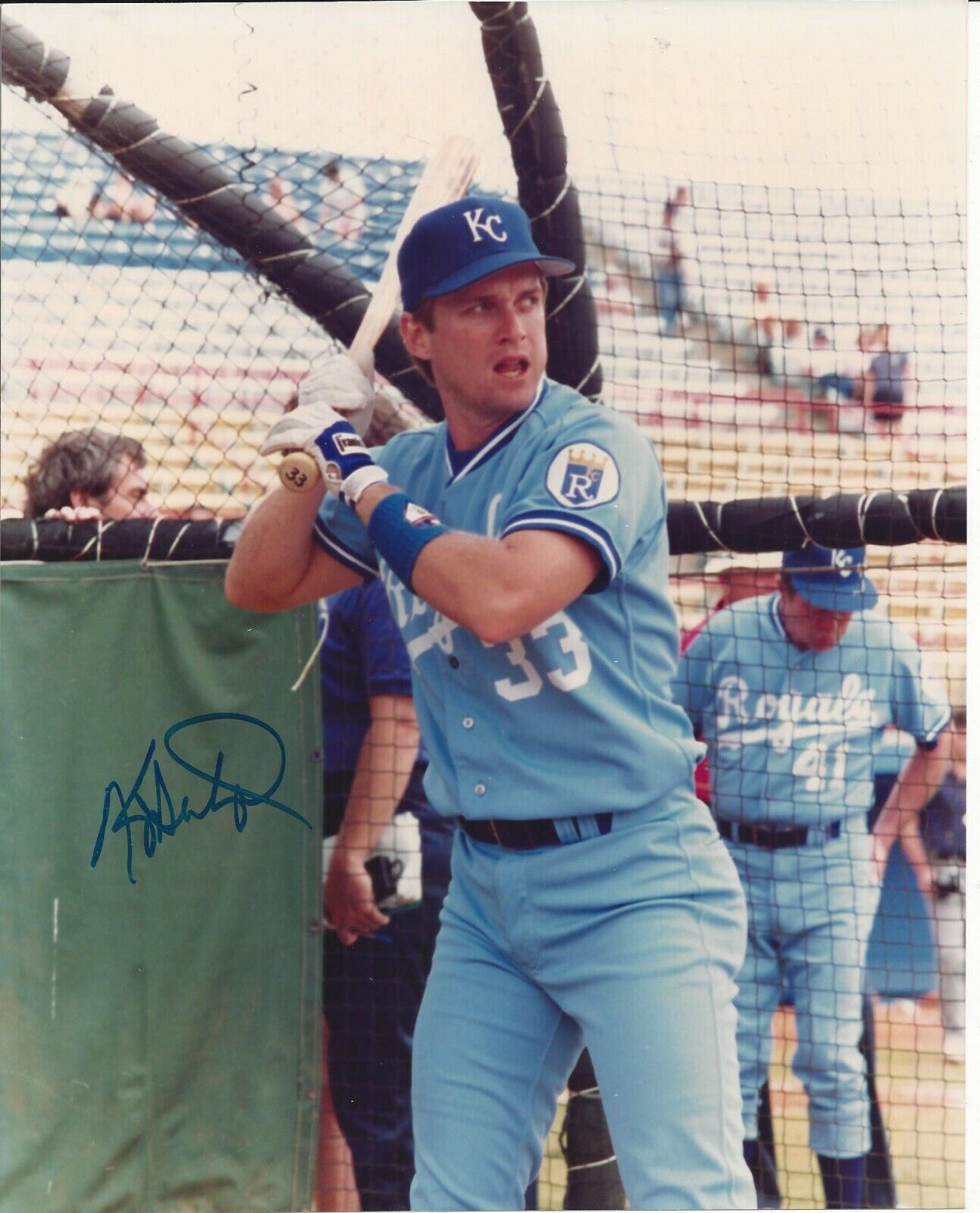 Kevin Seitzer autographed 8x10 Kansas City Royals#S596