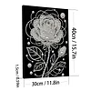 (30x40cm)DIY Pearl Painting Framed Rose Flower Handmade Pearl Material Art Kit Living Room Decor