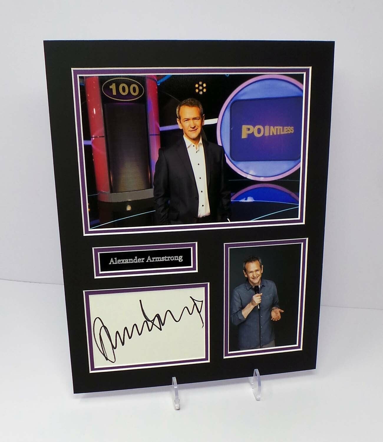 Alexander ARMSTRONG Pointless Signed Mounted Photo Poster painting Display AFTAL RD COA