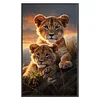 Tiger-11CT Stamped Cross Stitch 40*65cm(Big Size)
