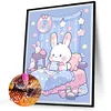 Diamond Painting -DIY Round Partial AB Drill Bunny Room(45x55cm)