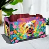 5D diy Diamond Painting Kunst dekorative Aufbewahrungsbox Holz Lagerung Clutch (Hund)
