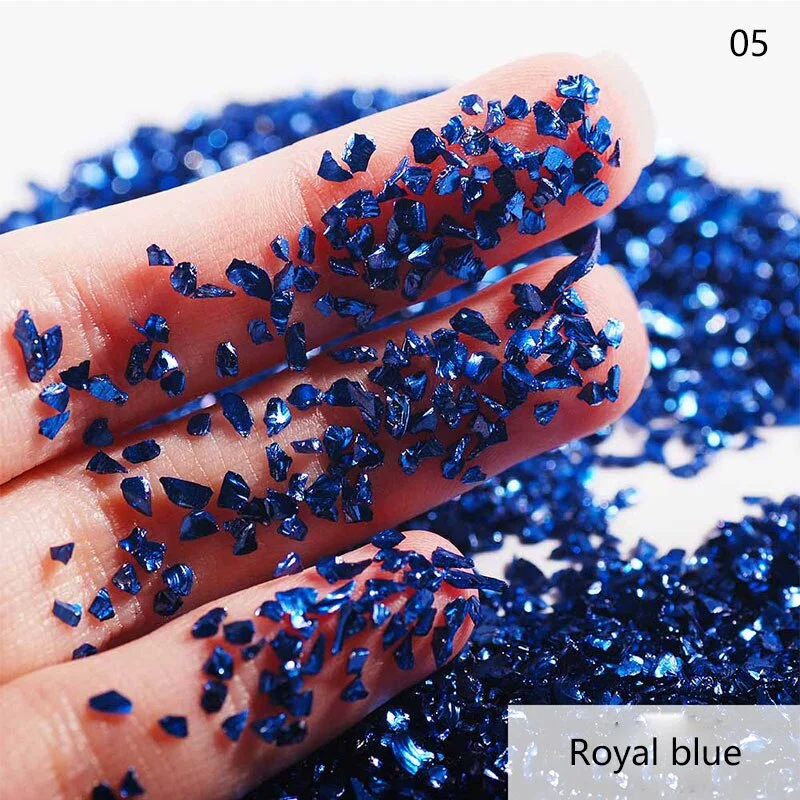 50G/bag of Nail Art Stone Jewelry DIY Electroplated Crystal Glass Irregular Crushed Stone Japanese Nail Art Decoration