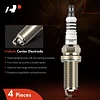 A-Premium Iridium Platinum Spark Plugs Compatible with Honda CR-V CRV 2010-2014, Civic 2012-2015, Accord 2008-2012, Crosstour 2012-2015 & Acura TSX 2009-2014, ILX 2013-2015, 2.4L, Pack of 4