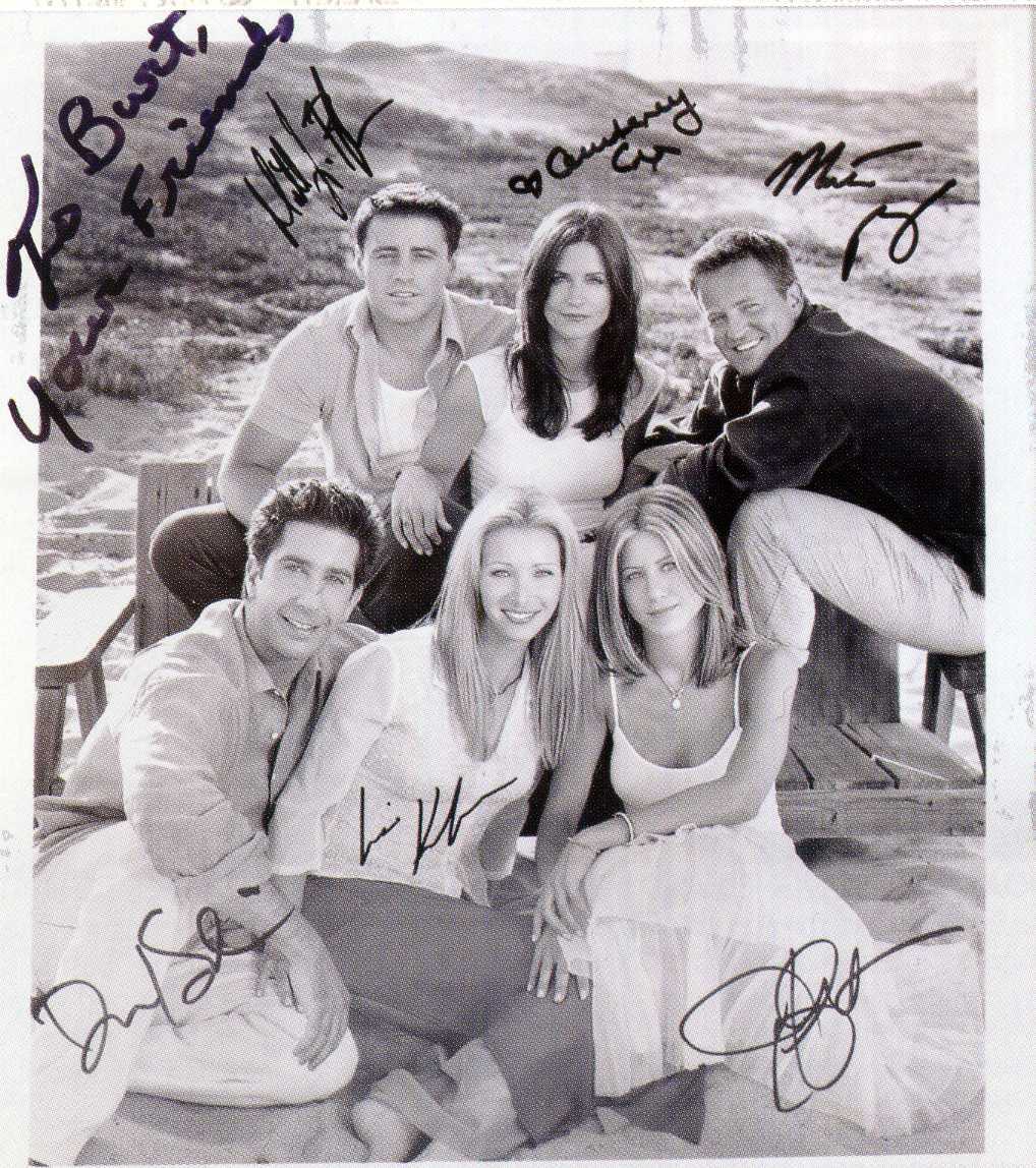 FRIENDS Cast Signed by all 6 Photo Poster paintinggraph - TV Actors / Actresses - preprint