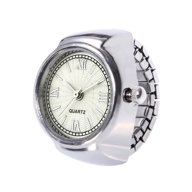 Casual Novelty Round Single Folding Buckle Ring Table Quartz Women’s Watches