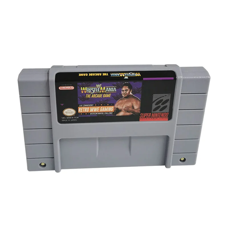 WWF Wrestlemania: The Arcade Game SNES For Super Nintendo Entertainment System - 16 Bit US Version Game Cartridge
