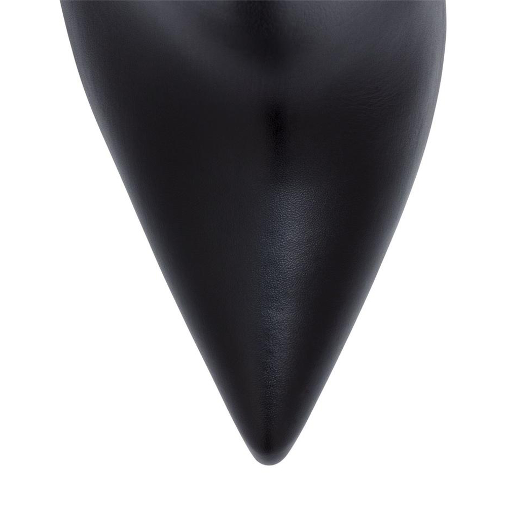 100mm Women's Closed Pointed Toe Stilettos Ankle Boots-MERUMOTE