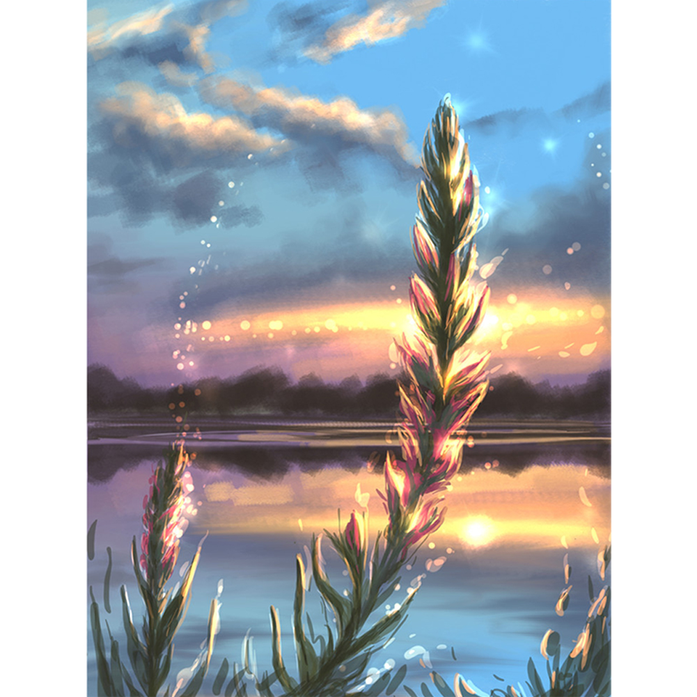 

30*40CM - Round Drill Diamond Painting - CraftDIY Wheat, 501 Original