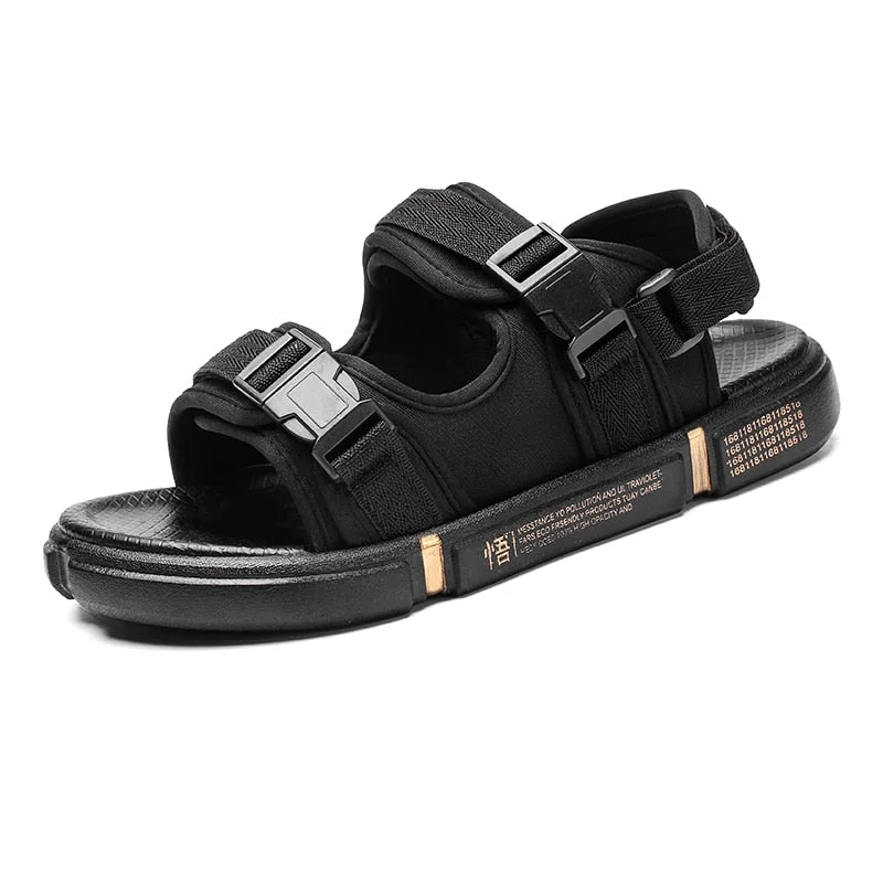 Nine o'clock 2021 Quality Men's Sandals Summer Fashion Anti-skid Male Outdoor Beach Slippers Lightweight Flats Casual Footwear