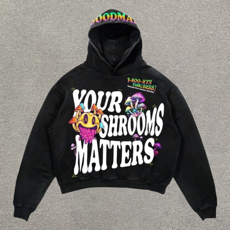 Your Shrooms Matter Graphic Street Hoodie