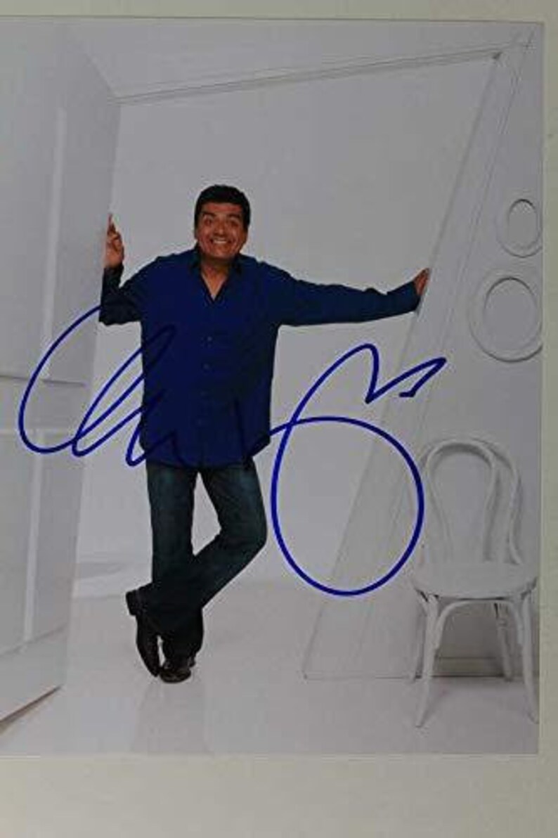 George Lopez Signed Autographed Glossy 8x10 Photo Poster painting - COA Matching Holograms