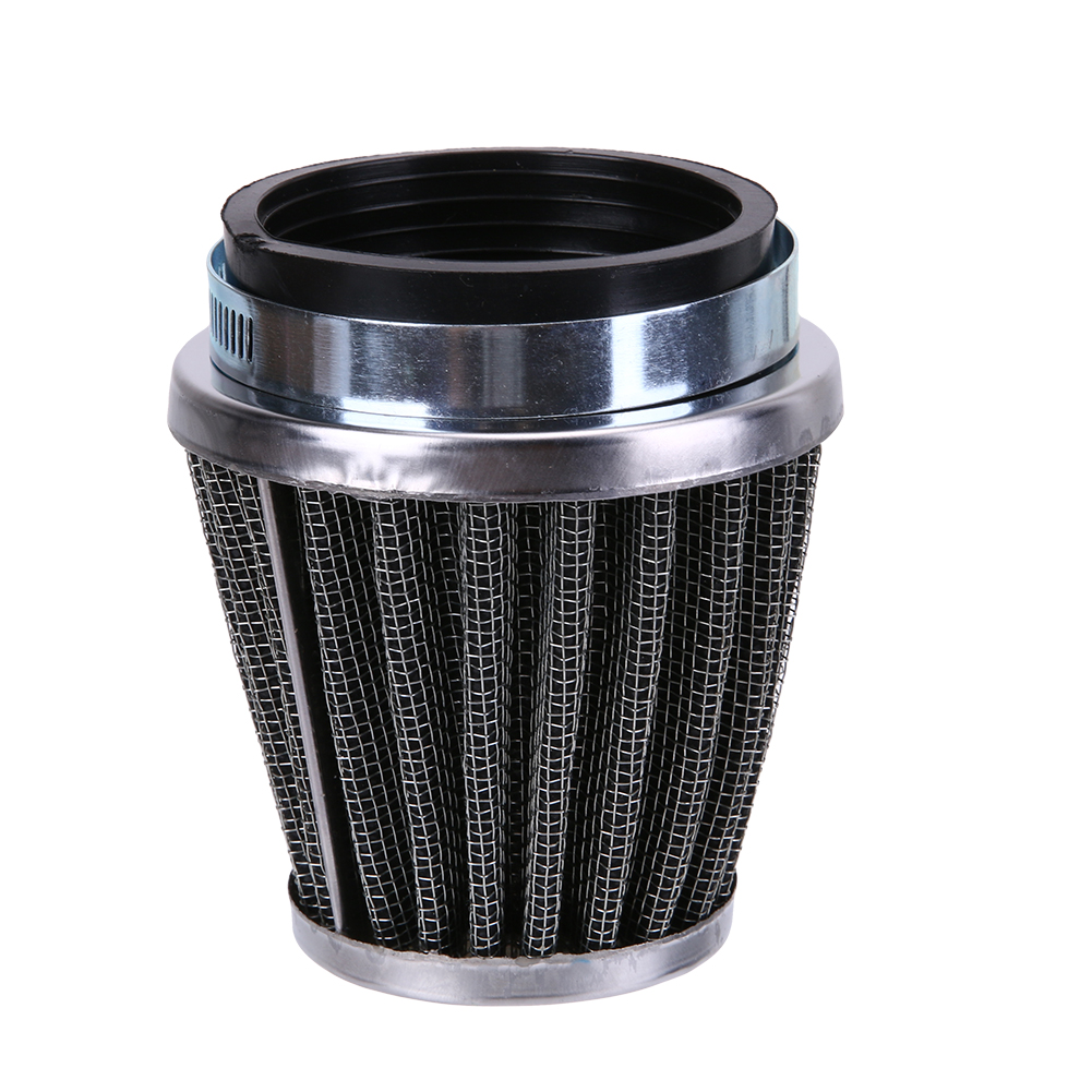 

48mm 2 Layer Steel Net Filter Gauze Motorcycle Clamp-on Air Filter Cleaner, 501 Original