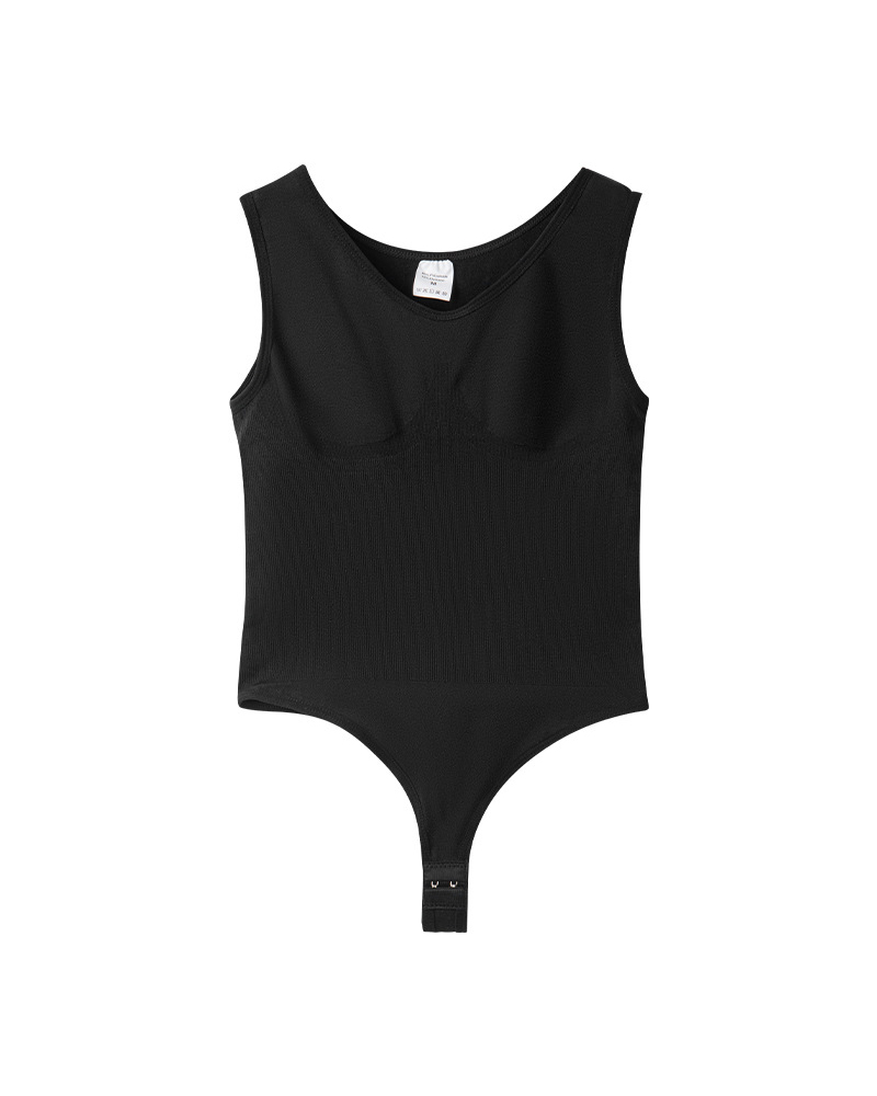 Seamless Hip-Lifting Body Shaping Tummy-Controlling T-String Bodysuit