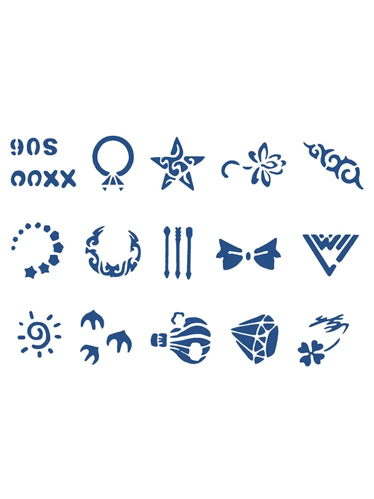 S41-89 herbal tattoo stickers juice semi-permanent non-reflective vegetation female waterproof male durable sticker simulation