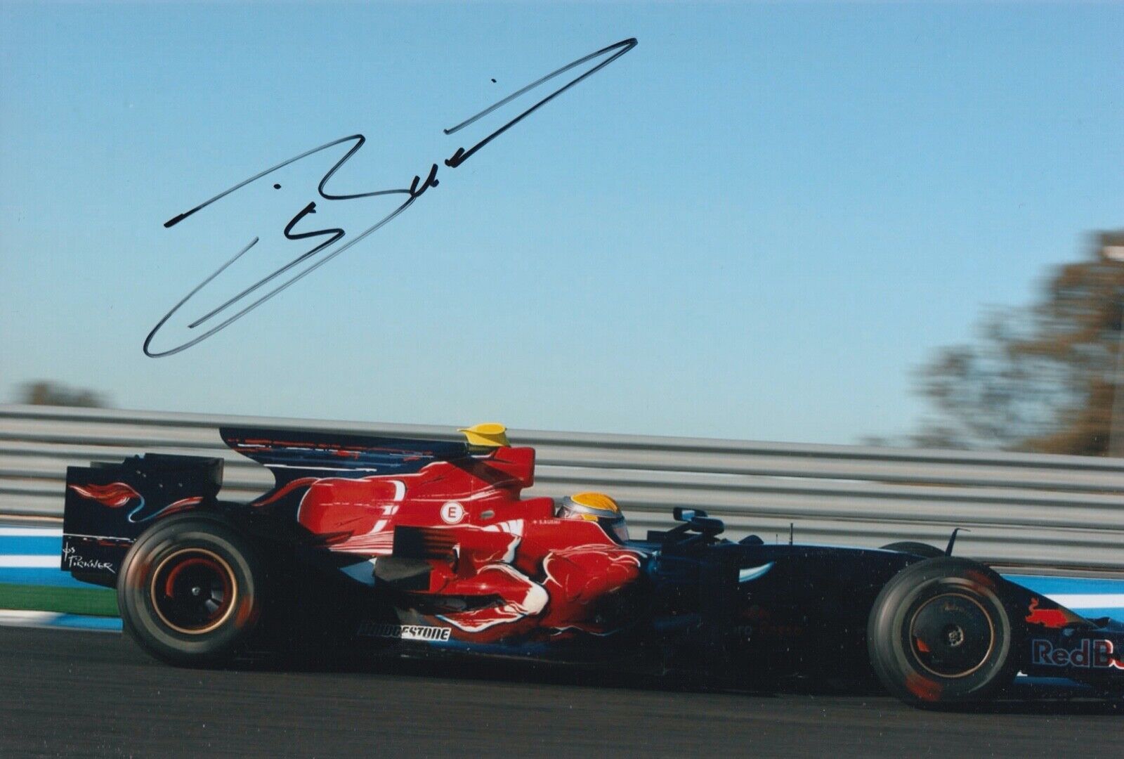 Sebastien Buemi Hand Signed 12x8 Photo Poster painting F1 Autograph Scuderia Toro Rosso