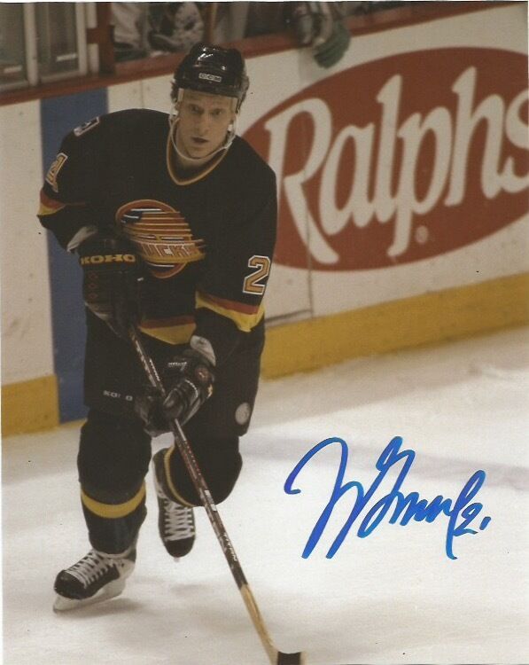 Vancouver Canucks Jyrki Lumme Signed Autographed 8x10 Photo Poster painting COA C