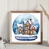 【Limited Stock Sale】Full Embroidery Cotton Thread 11CT Print Igloo Crystal Ball Cross Stitch 50x50cm tapestrymarket