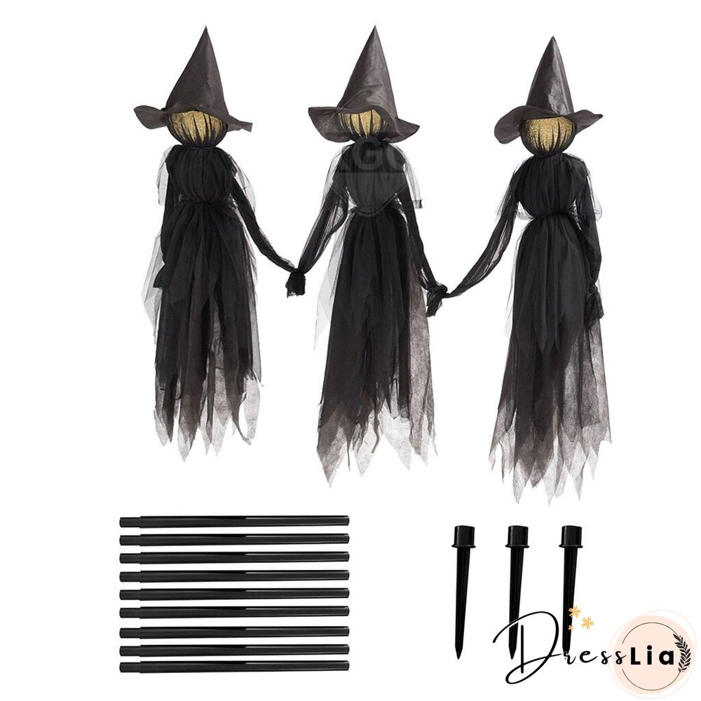 Lighted Halloween Witch Stake For Halloween Decoration