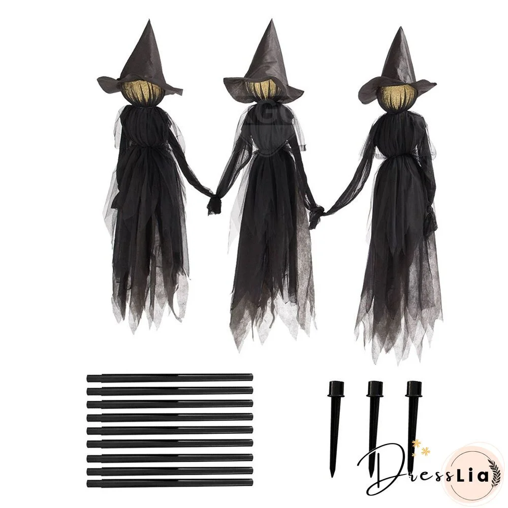 Lighted Halloween Witch Stake For Halloween Decoration