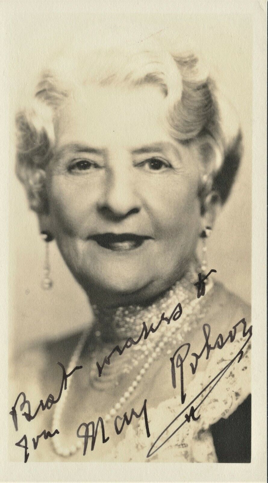 Vintage MAY ROBSON Signed Photo Poster painting