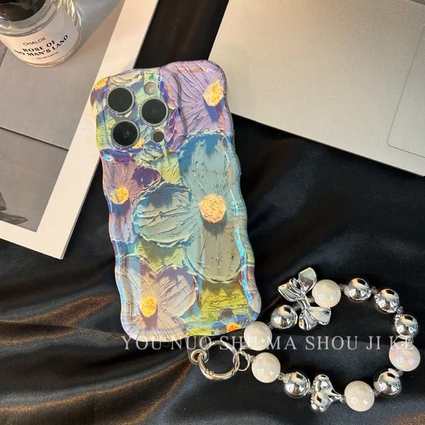 iPhone 15 Series Colorful Oil Painting Exquisite Phone Case