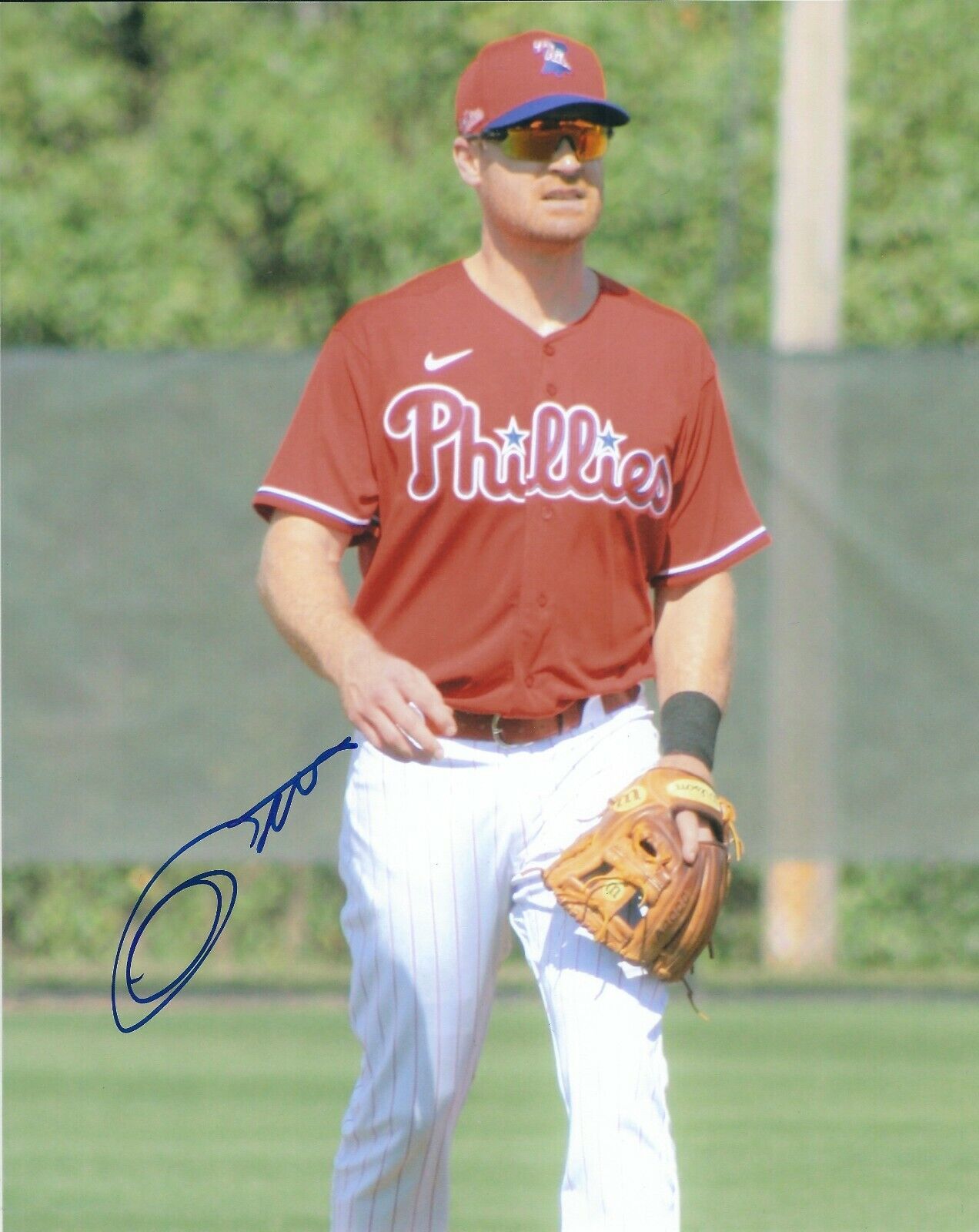 Autographed 8x10 LOGAN FORSYTHE Philadelphia Phillies Photo Poster painting - COA