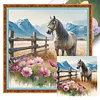 Horse-11CT Stamped Cross Stitch 40*40cm/15.75*15.75in tapestrymarket