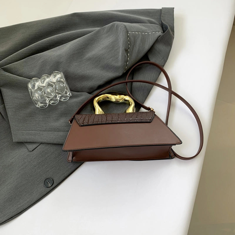 Crocodile Pattern Bag Women’s Handbag Personalized Pu Shoulder Messenger Bag