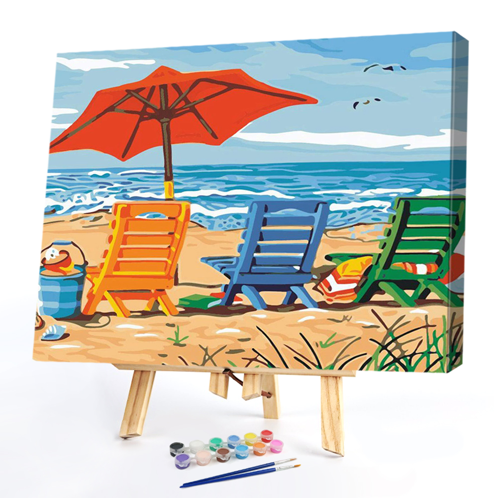 

40x50cm - Paint By Numbers Beach Vacation, 501 Original