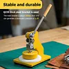 [US Local Warehouse] Circle Sampler Cutter for Film Paper Cloth 90x8MM Die Cutting Machine Manual Round Sample GSM Cut Machine for Fabric Rubber Leather Carpet Paper Foam