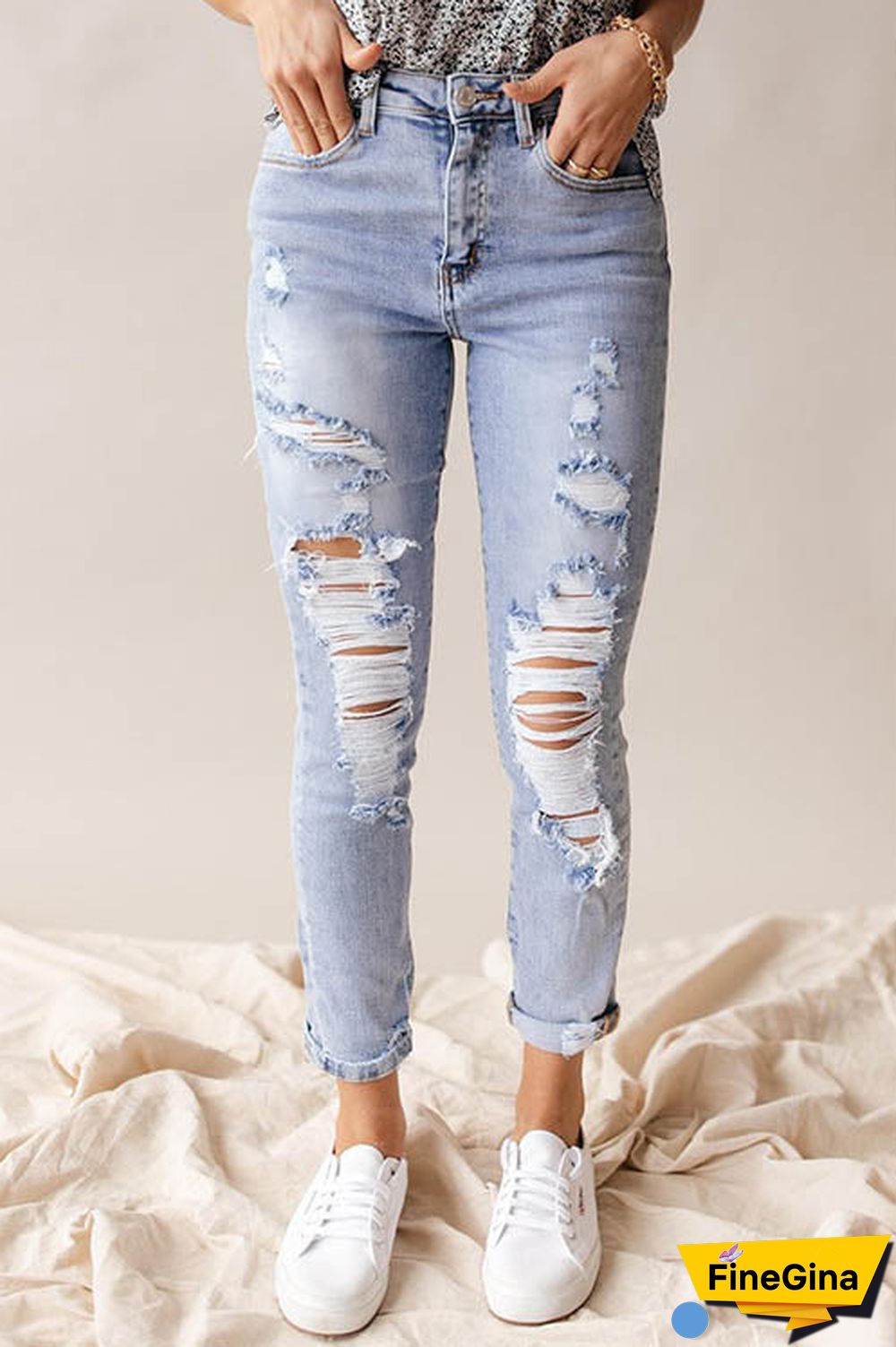 Distressed Denim Skinny