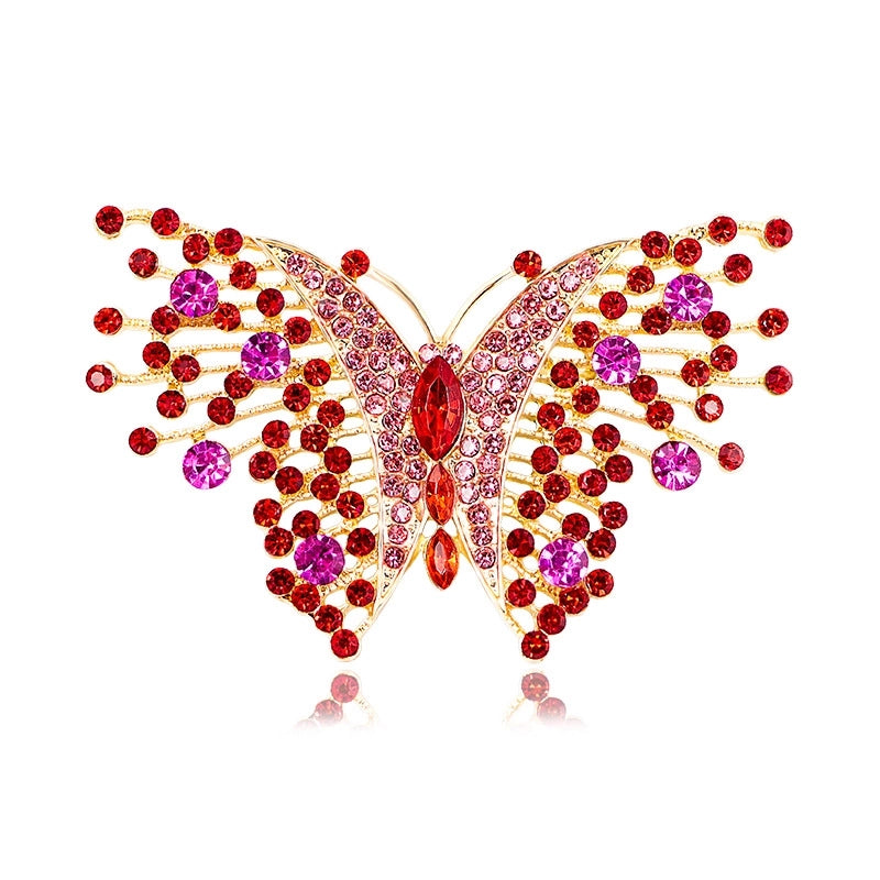 Hip-Hop Vintage Style Pin Butterfly Alloy Rhinestone Women’s Brooches