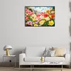 5D DIY Full Round Drill Diamond Painting Blooming Tulip Field Kit Home Decor