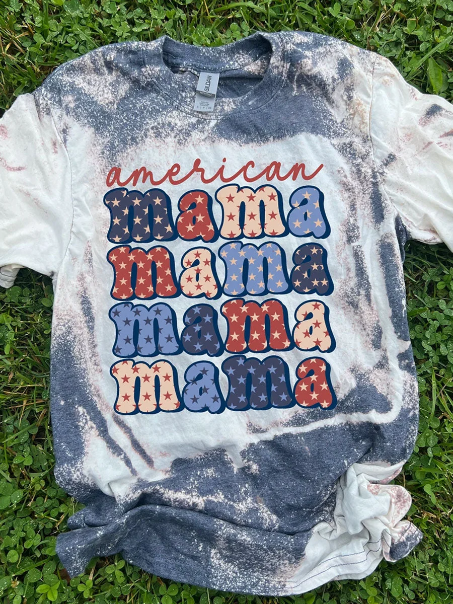 America Mama Tie Dye T-shirt