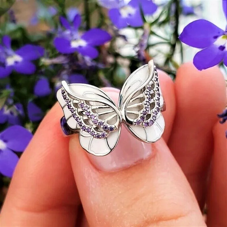 925 Butterfly Rings for Women