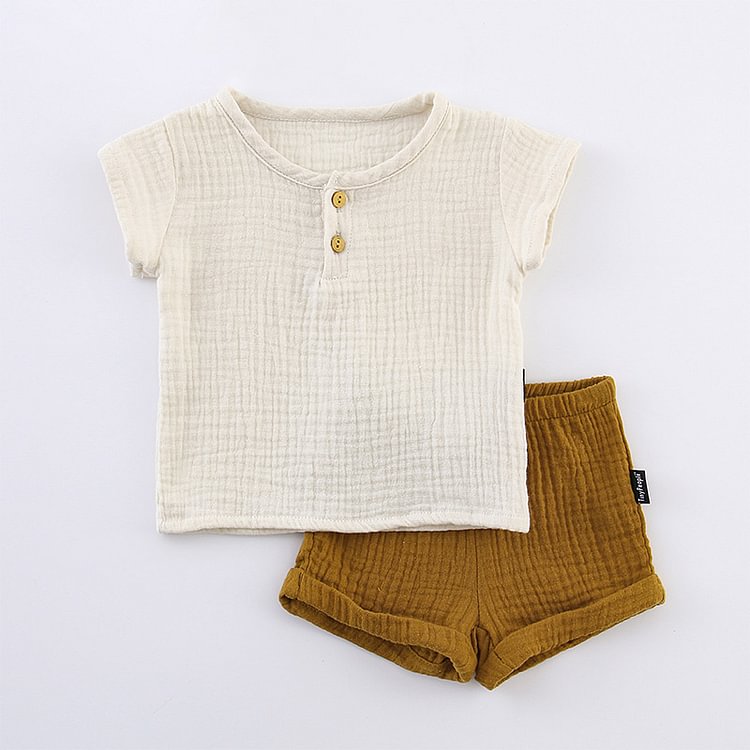 Baby Breathable Top & Shorts Set