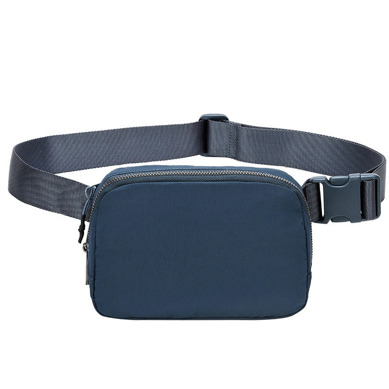 Unisex Basic Classic Style Solid Color Nylon Waist Bags