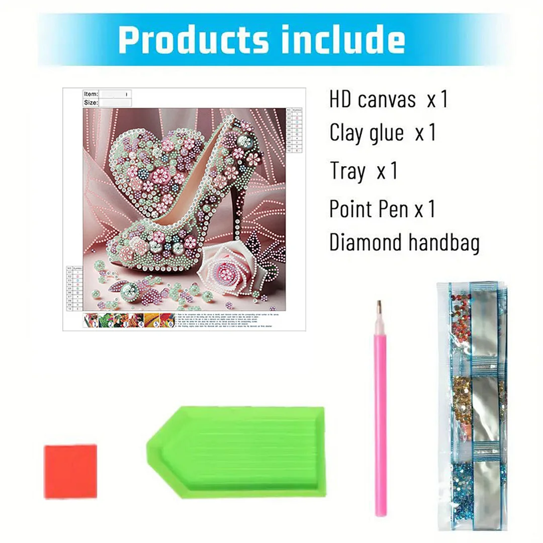 Dream High Heel - Diamond Painting - Partial Special Shaped Drill(Canvas|30*30cm)