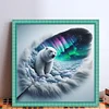 Feather Aurora-11CT Stamped Cross Stitch 45*45cm/17.72*17.72in tapestrymarket