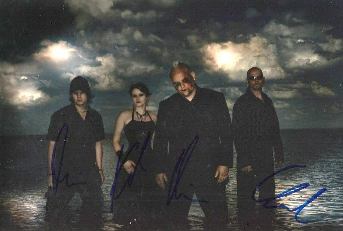 Mono Inc. GOTHIC ROCK BAND autographs, In-Person signed Photo Poster painting