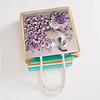 Diamond Painting Einkaufstasche Diamond Tote Handtasche Teilbohrer (Pfau)