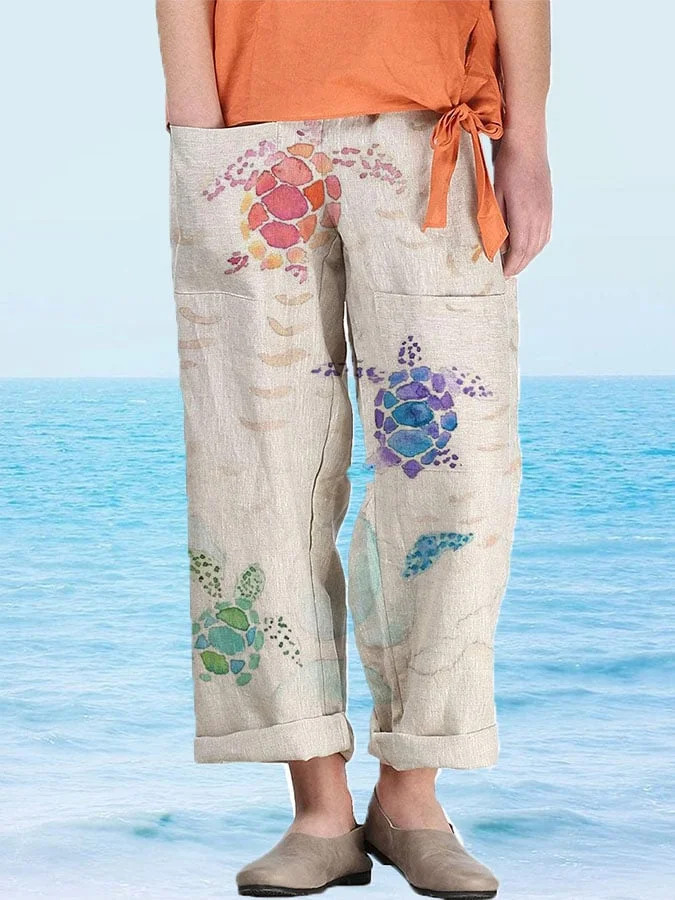 🔥Buy 3 Get 10% Off🔥Cotton Ocean Pocket Lounge Pants
