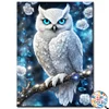 White Owl- Round/Square AB Drills Diamond Painting(60*45cm)