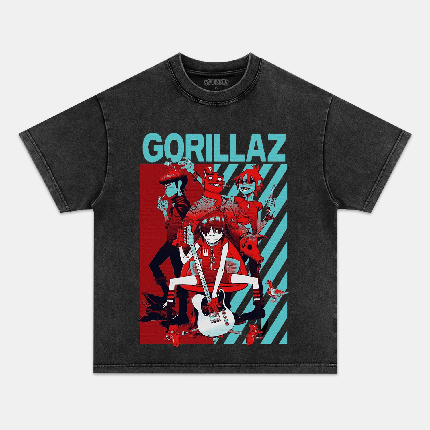 GORILLAZ STUART POT 2D TEE