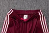 Joyfball 2025/2026 Kids Size Bayern Munich Long Zipped Jacket Maroon Retro version Football Jersey 1:1 Thai Quality 