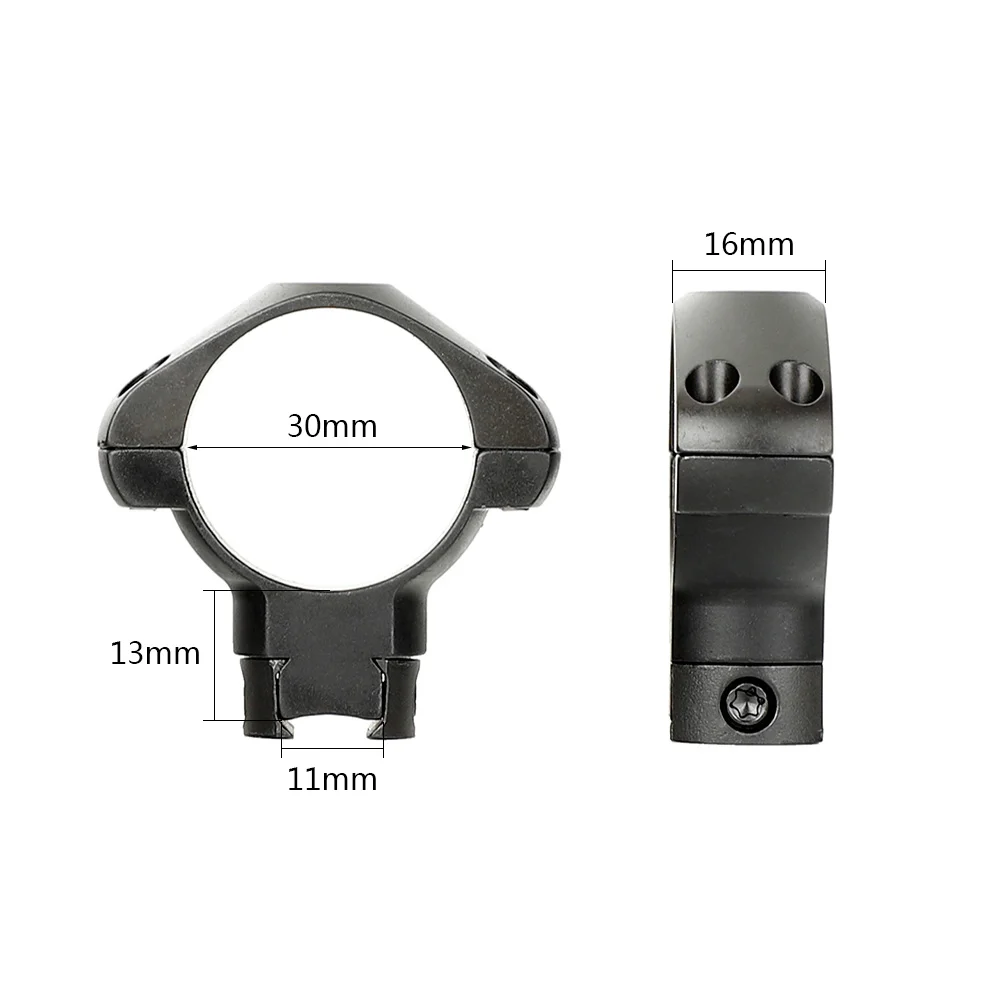 ohhunt® 25.4mm 30mm Diameter 11mm Dovetail Steel Scope Rings Mount Med High Profile