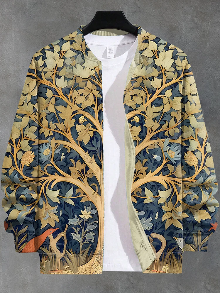 Men's Tree Of Life Nature Spiritual Art Print Zip Up Jacket