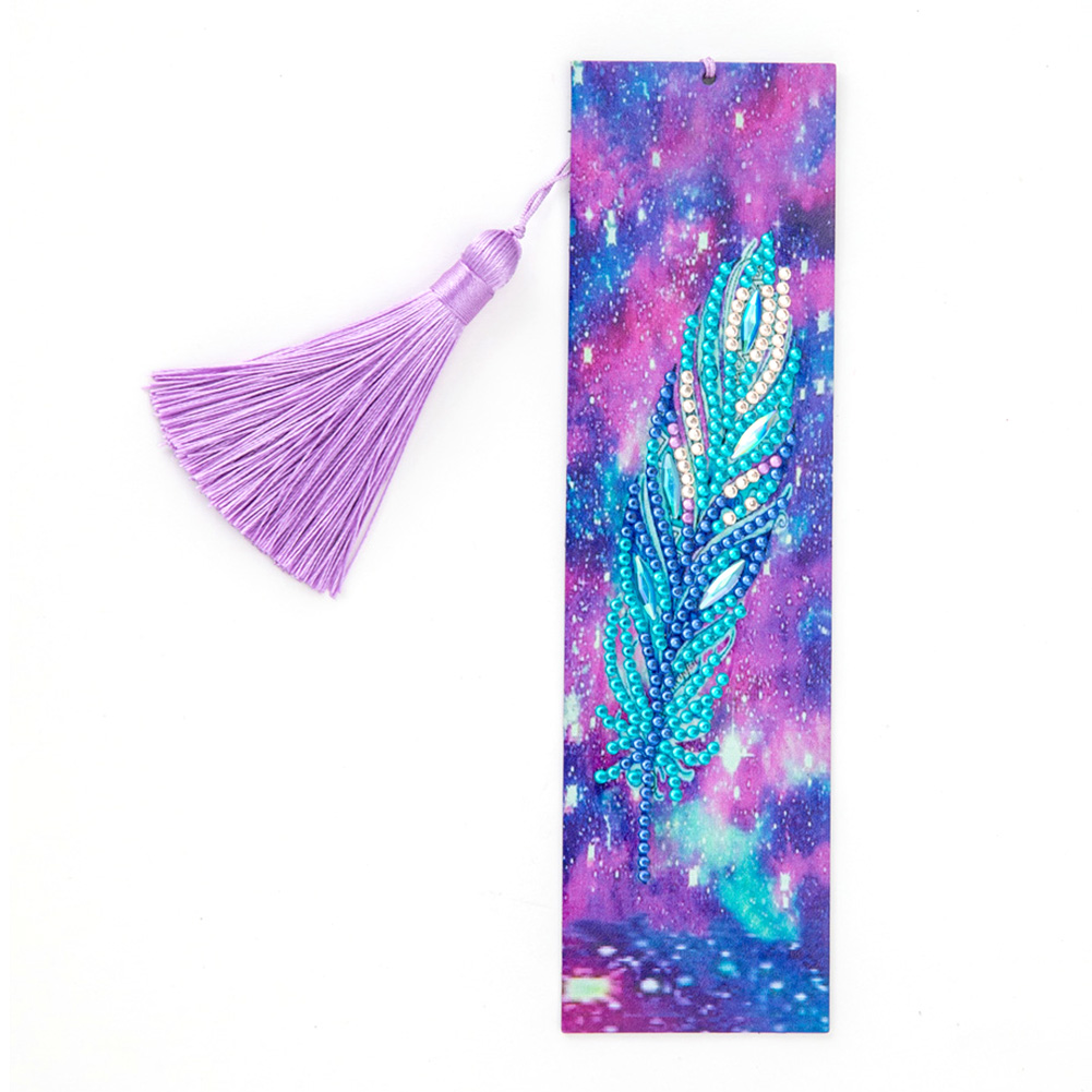 

Diamond Painting Bookmark - Special Shaped Diamond - Feather, 501 Original