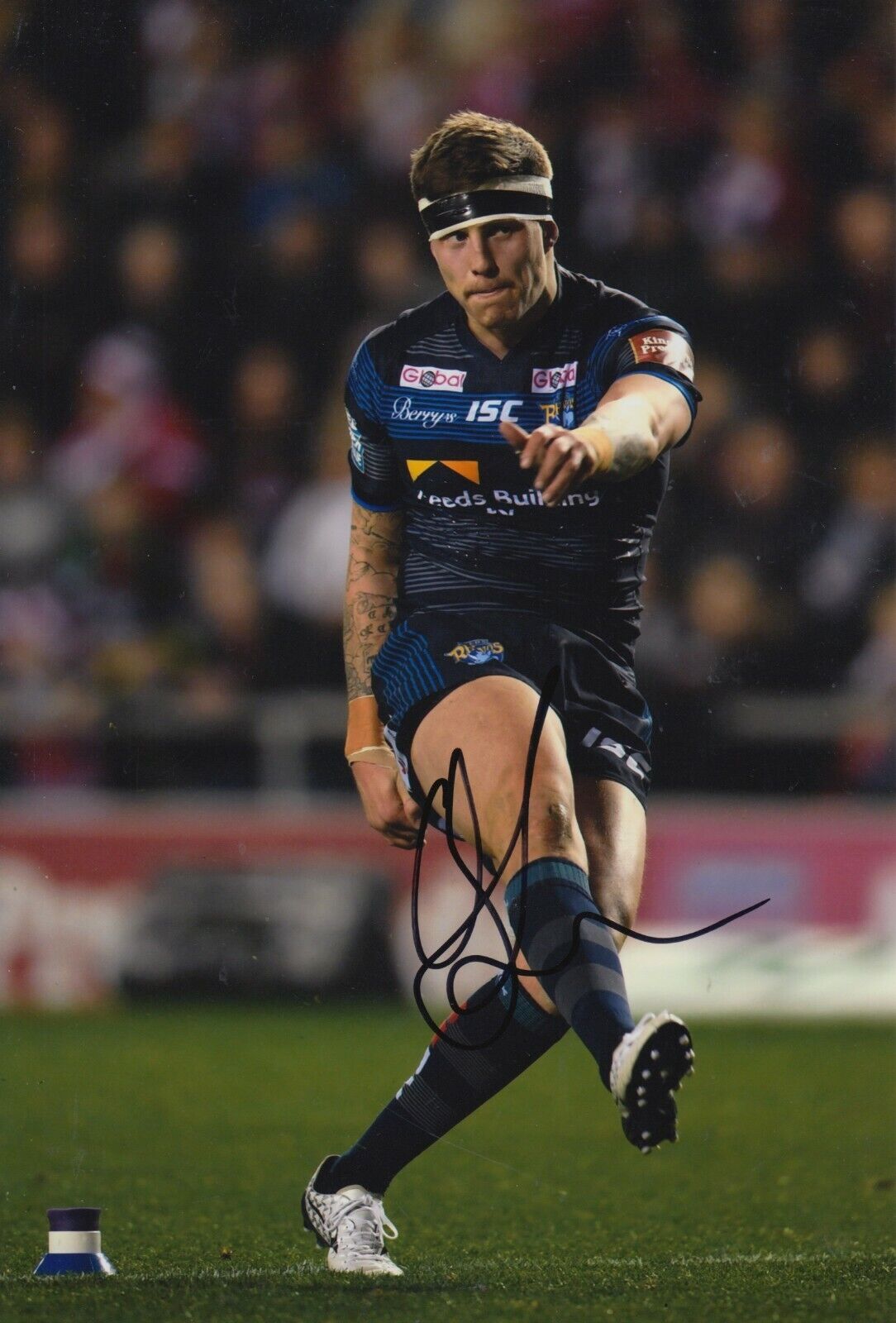 Liam Sutcliffe Hand Signed 12x8 Photo Poster painting - Leeds Rhinos Autograph 1.